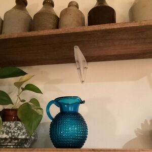 Vintage MCM Hobnail bubble glass Pitcher